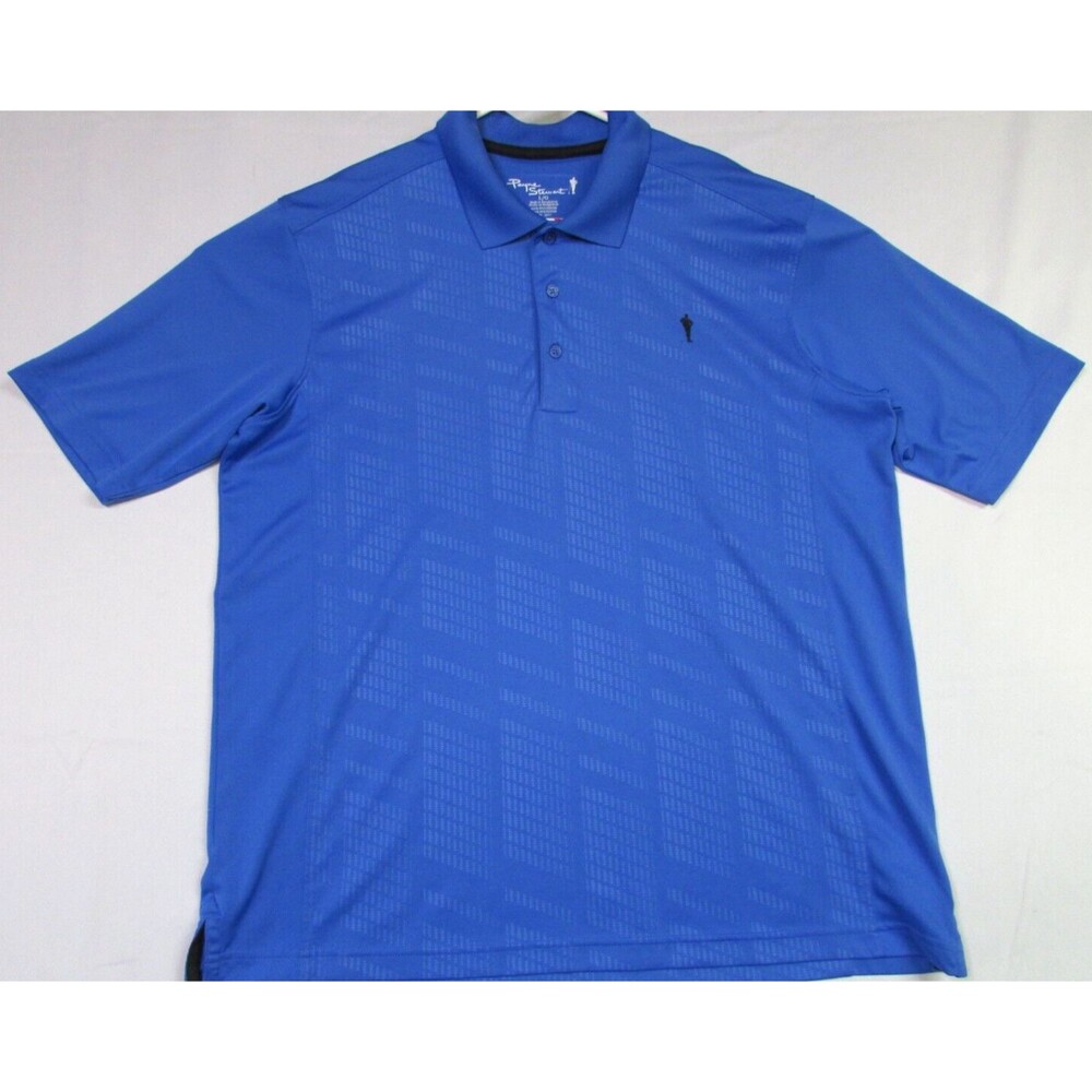 Payne Stewart Golf Polo Shirt Men's Large Blue Short Sleeve Polyester